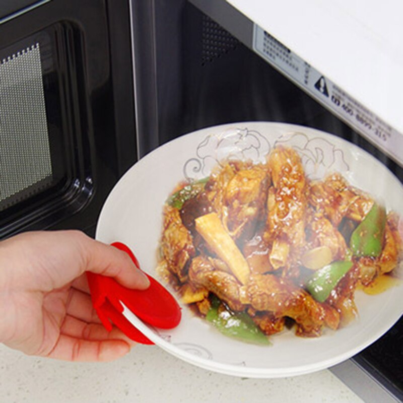 Adorable Butterfly-Shaped Silicone Anti-Scald Clip Plate Pot Plate Pan Dish Clamp Take Bowl Kitchen Tool Gadget Magnet Tool