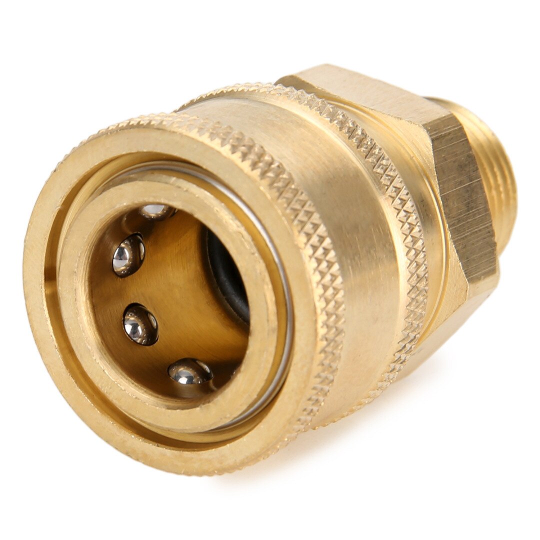 2pcs/set M22 Quick Release Adapter Connecter Coupling 14.8MM For Pressure Washer Hose Replacement Garden Tool