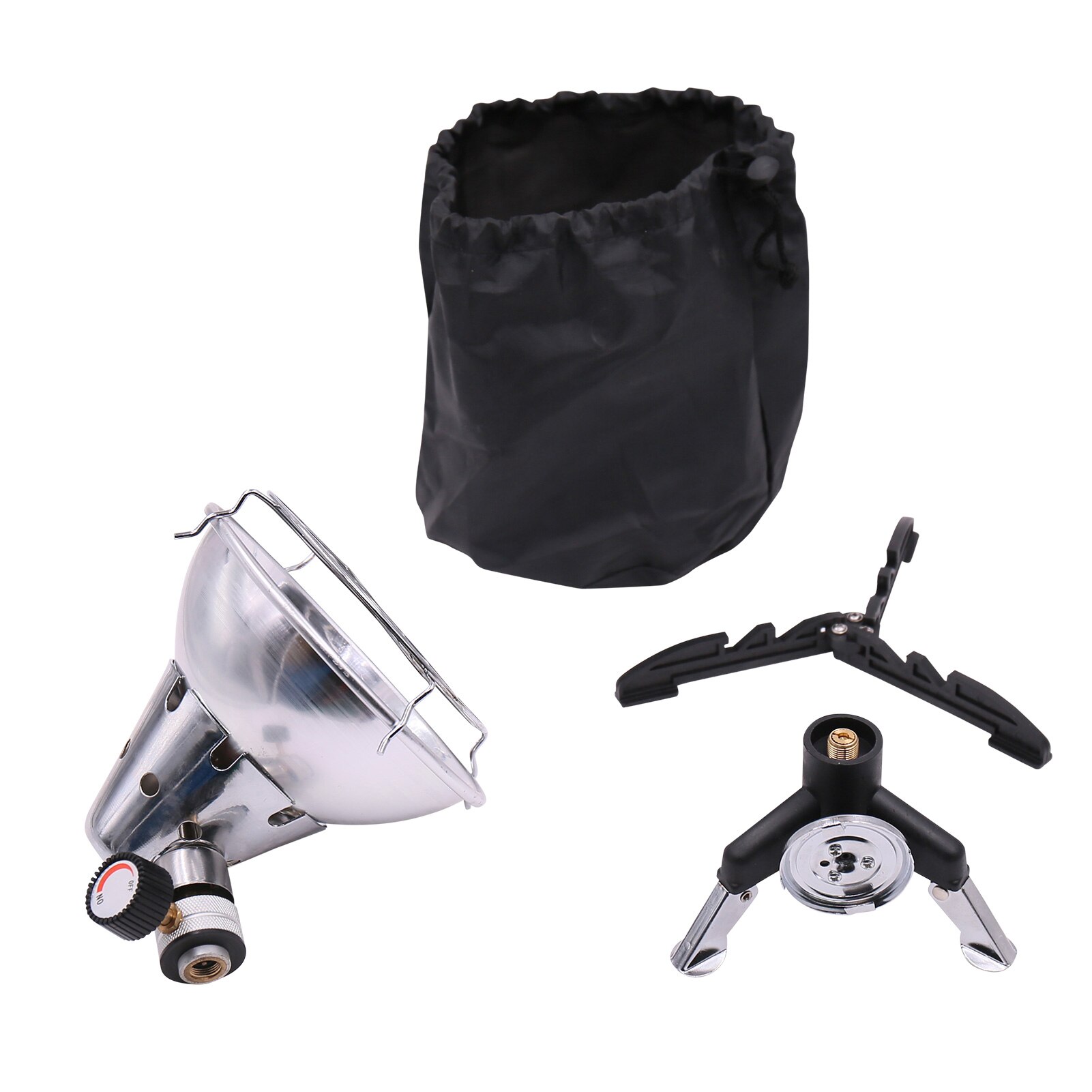 Portable Gas Heater Control Valve Gas Tank Holder Winter Warm Outdoor Camping Equipment Heating Stove with Support: Type1