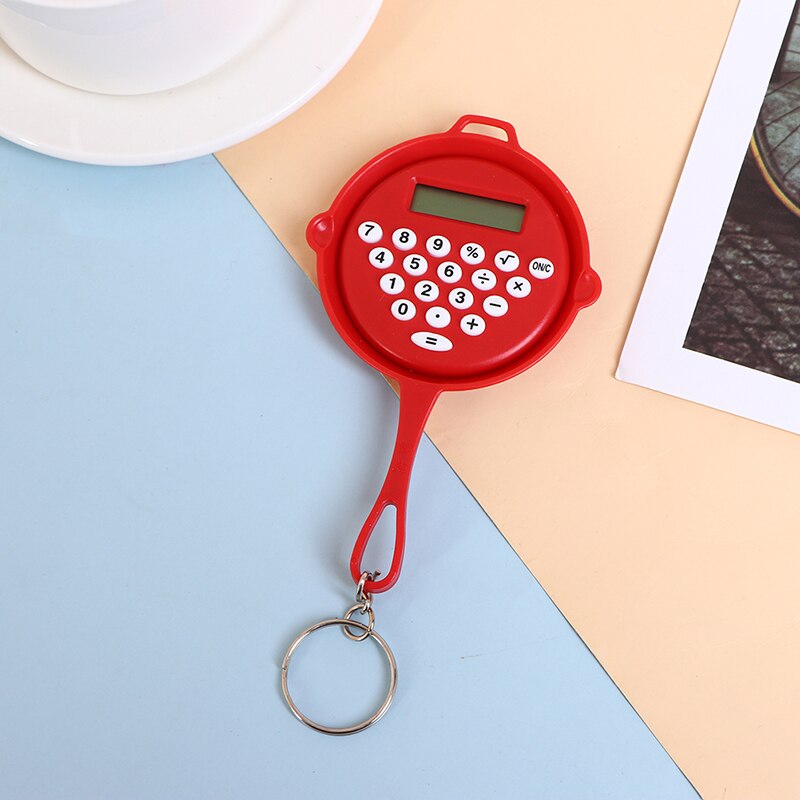 Chicken Pan Miniature Calculators Key Chain Are Reserved For Students For Exams Portable Keychain Calculator: RD