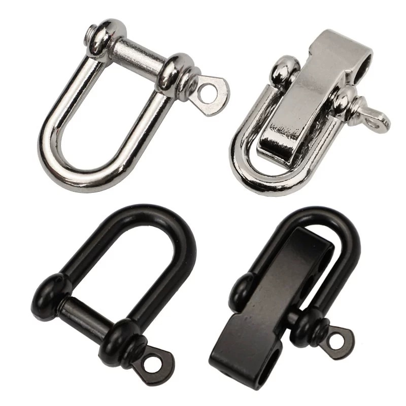 Paracorde Bracelet manille boucle métal réglable arc ancre U manille pince réglable pour survie Bracelet accessoires