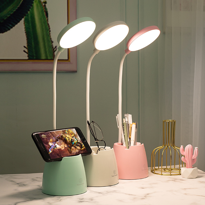 LED Oogbescherming Bureaulamp USB Bedlampje Opladen Student Studie Slaapzaal Leeslamp Slaapkamer Nachtlampje Cadeau