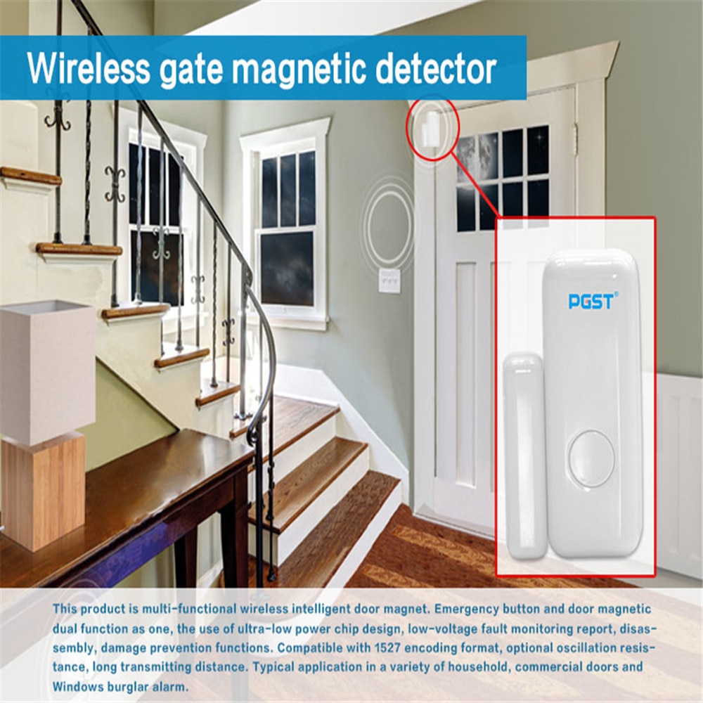 PGST sensore porta finestra per sistema di allarme 433MHz PG103 allarmi di notifica App allarme domestico Wireless