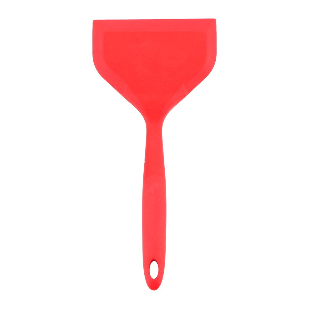 Food Lifters Wide Pizza Shovel Kitchen Tools Cooking Utensils High Temperature Resistance Non-stick Turners Silicone Spatula: Red