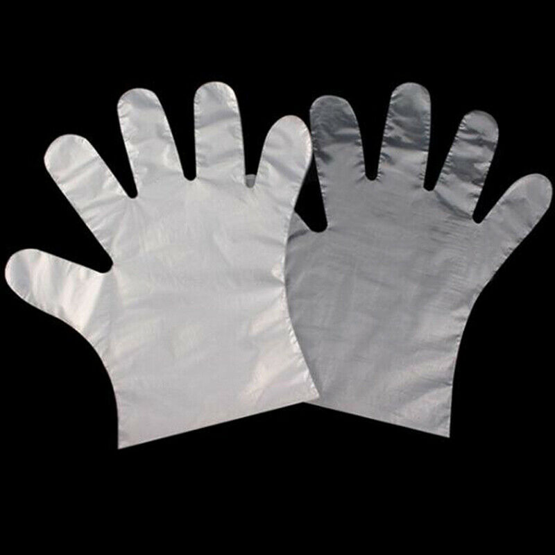 100pcs Disposable children's gloves PE gloves children's protective gloves