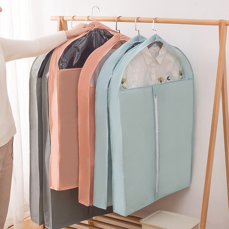 Three Dimensional Dust Cover Insect Proof Moisture-proof Bedroom Wardrobe Closet Clothing Dust Cover With Zipper Home Organizer