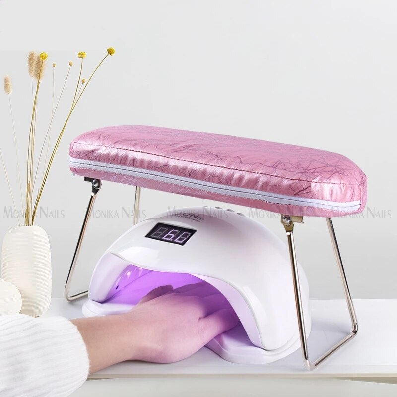BQAN – Support de poignet en cuir imperméable pour Nail Art, Support de main, coussin de Table, outil de manucure et pédicure pour lampe à ongles