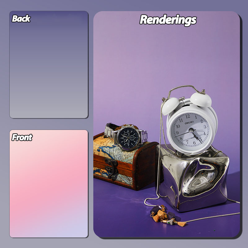 Cenários fotográficos de cor gradiente 57*87cm, 2 lados, fundos fotográficos, papel de parede, estúdio, produtos à prova d'água, adereços fotográficos: Azul