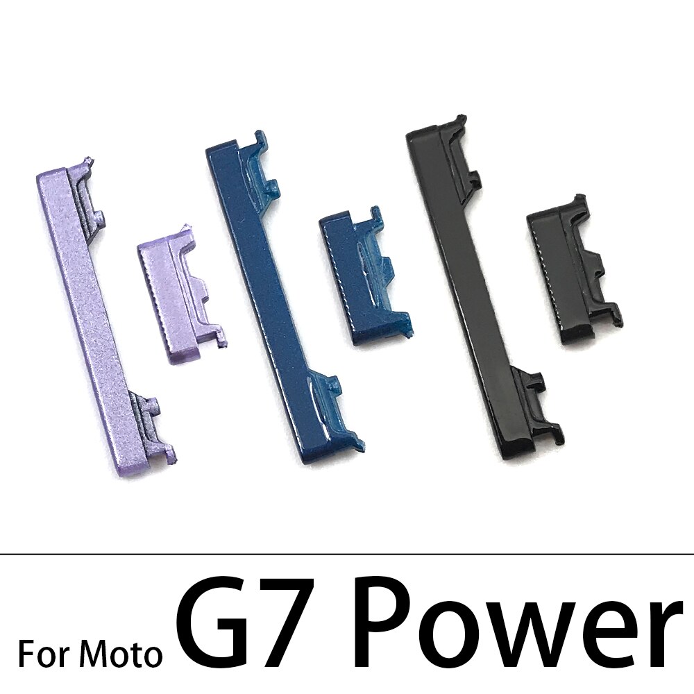 10 Stks/partij, side Power Key + Volume Knop Voor Moto G9 Power G8 Plus G7 Play / G8 Emp Vervangende Onderdelen