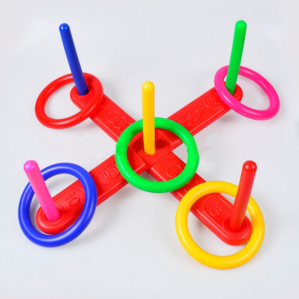 1 Set Plastic Ring Gooien Beentje Funny Kids Outdoor Sport Hoepel Ring Toss Quoits Speelgoed Cross Tuin Games Zwembad Voor kinderen