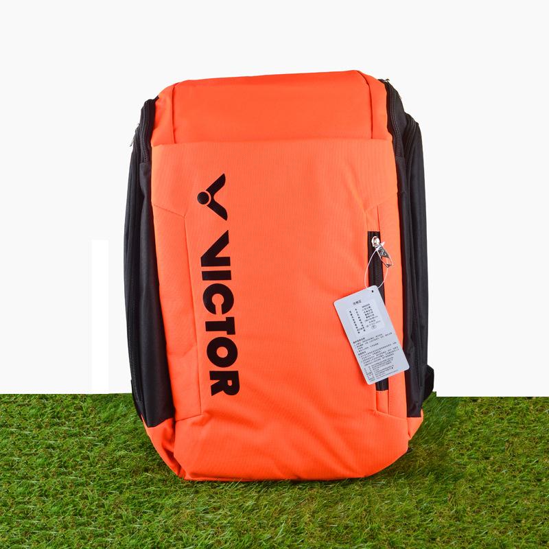 Mochila para raqueta de bádminton para hombre y mujer, bolso deportivo impermeable Victor, puede guardar 3 raquetas