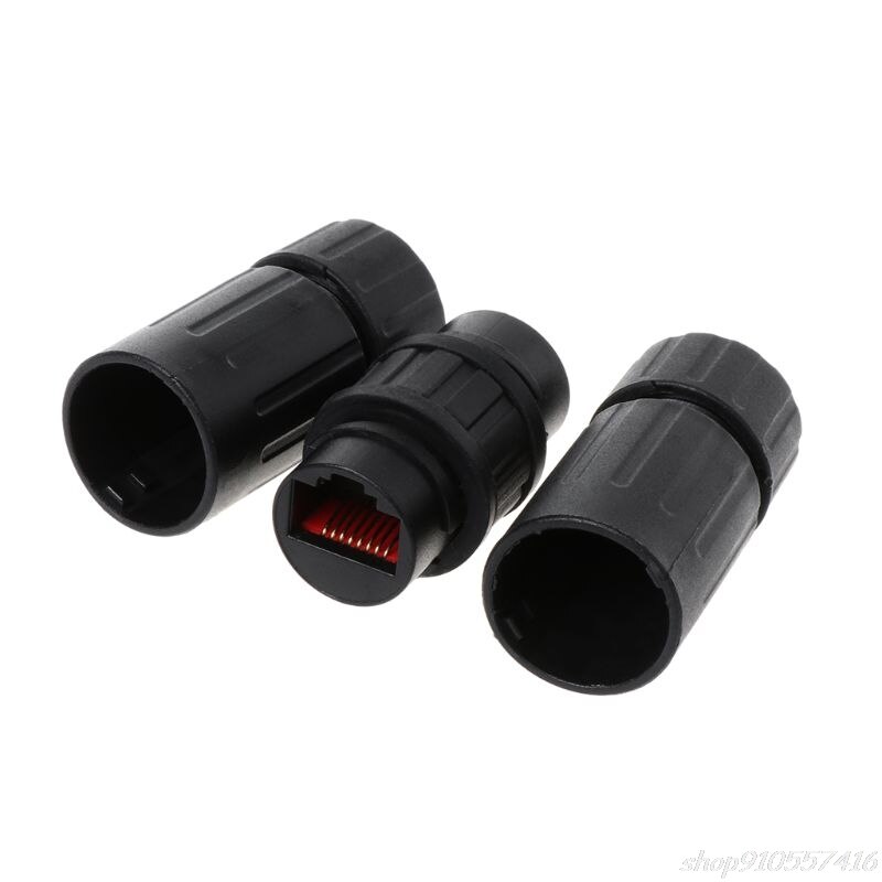 Lan Coupler RJ45 Waterproof Install Adapter Female to Female Jack Inline Connector Extender Protector Plug Cable O10 20 Dropshp