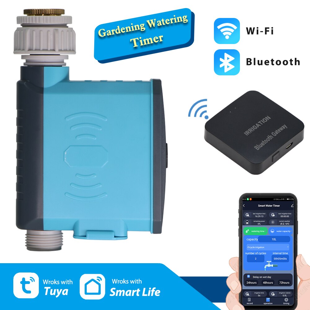 Tuin Wifi Bluetooth Irrigatie Timer IP67 Automatisch Sproeisysteem Gateway Controller Google Assistent Remote Smart Remote Sprinkler