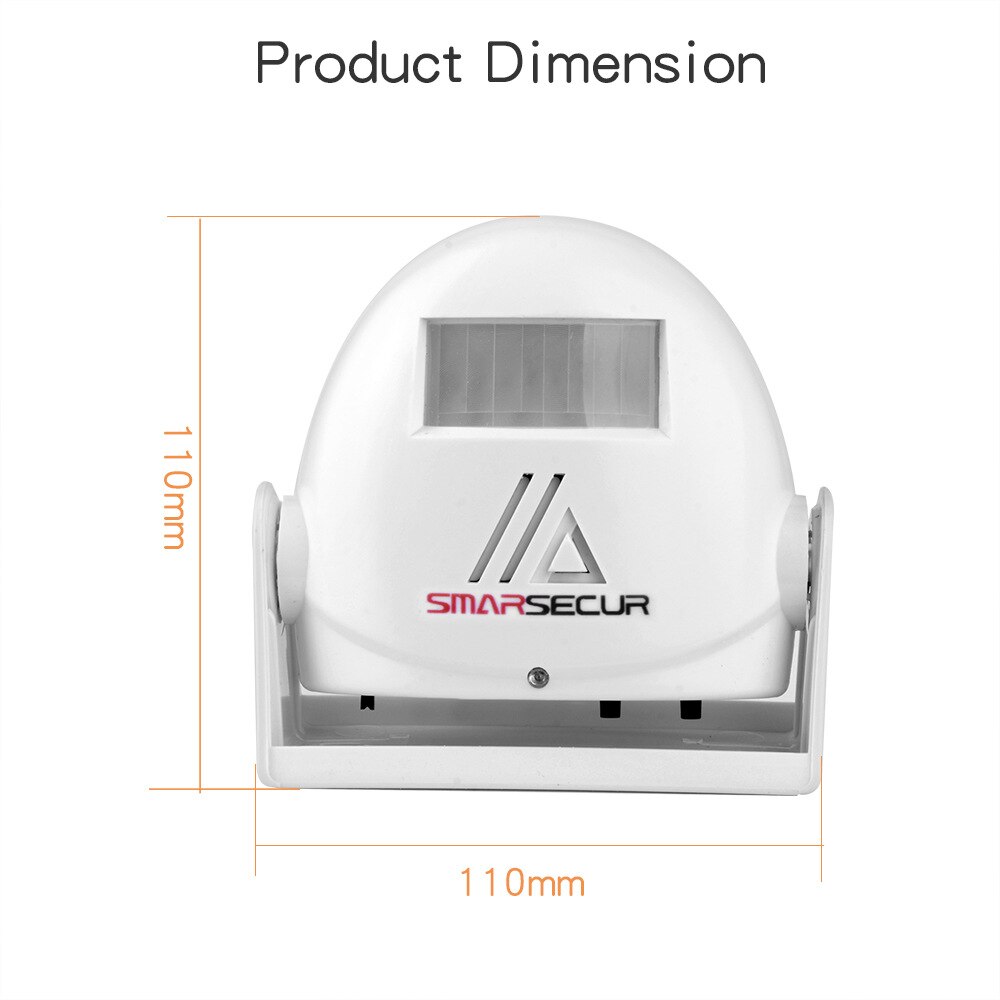 Smart Doorbell Chime Infrared Sensor Triggered Welcome Doorbell 3 Mode 15 Difference Lunguage Automatic Body Sensing Alarm Chime