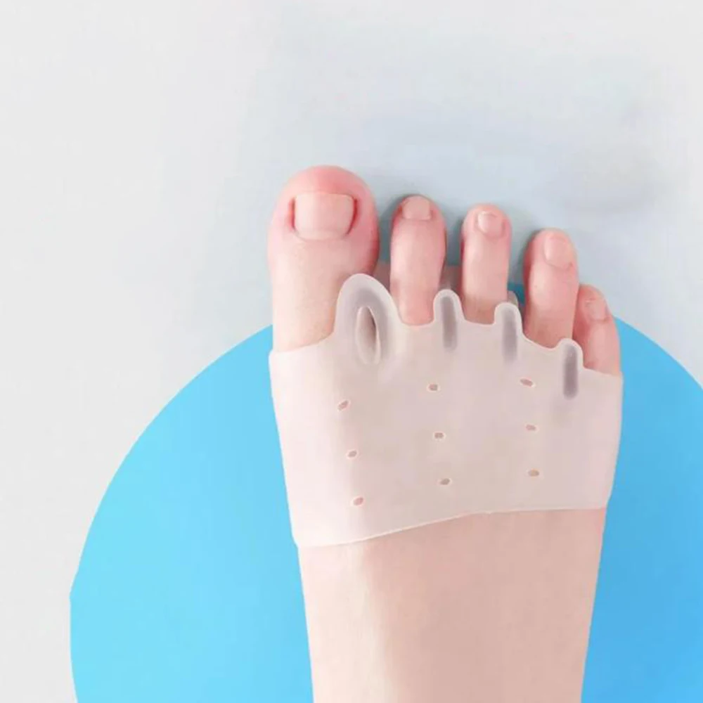 1pc silikon hallux valgus-korrigerer for tåseparator forfotputer avlastende innleggssåler forebygging av føtter