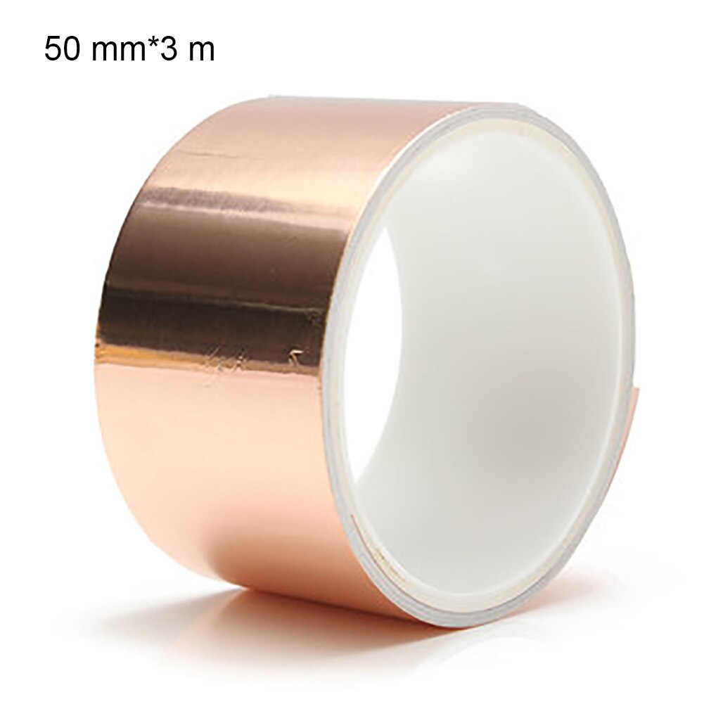 Guitar Copper Foil 50mmx3m Shielding Screening Tape Conductive Adhesive Stock