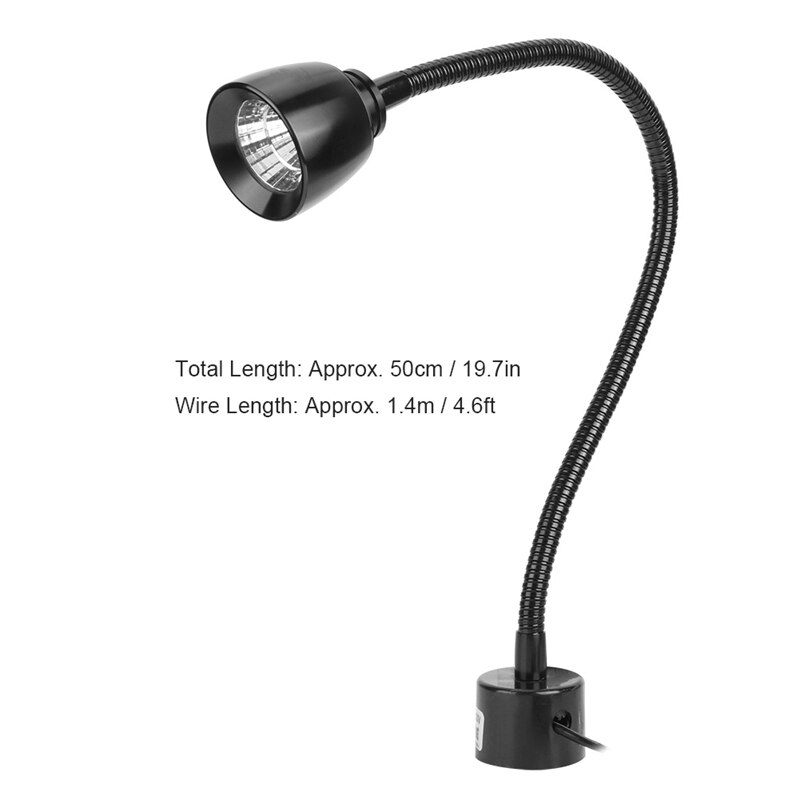 7W LED Working Light Machine Lathe Tool Flexible Gooseneck Lamp For Punching Machine Work Light Drill Press