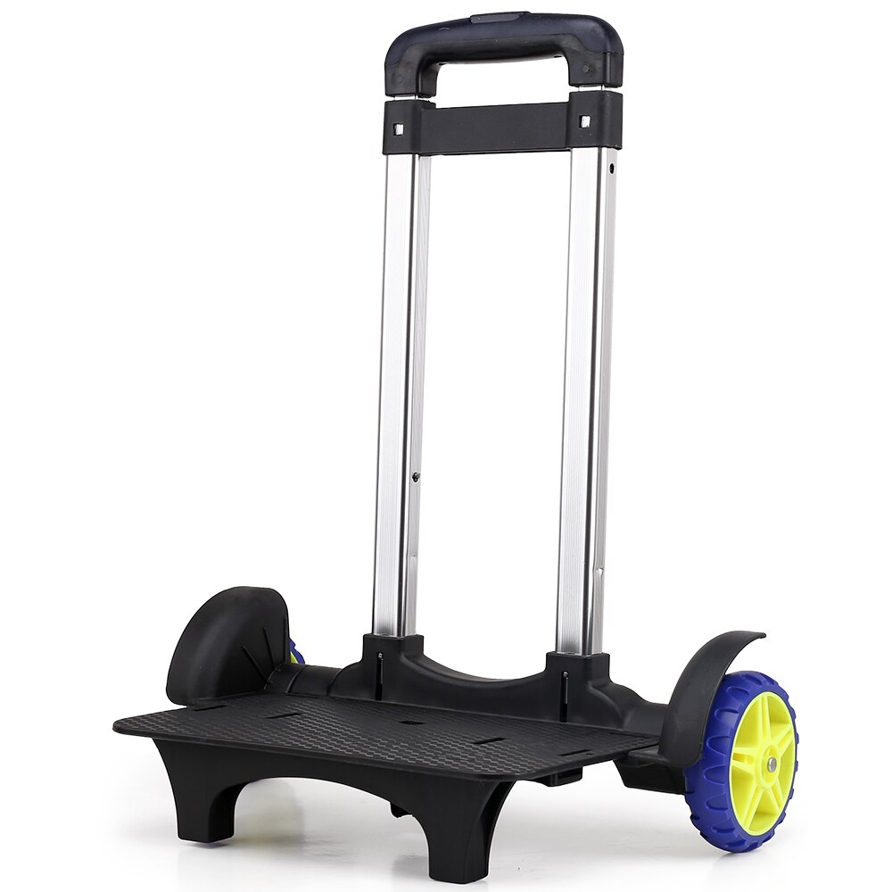 B-LIFE Folding School Bag Trolley Dolly Cart Student Backpack with Rolling Wheels Portable Luggage Cart Perfect for Childen