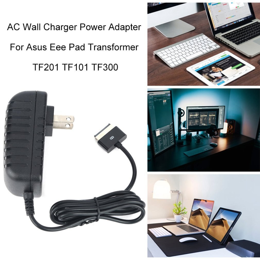 US /EU Plug 18W 15V .2A AC Wall Charger Power Adapter For Asus Eee Pad Transformer TF201 TF101 TF300 Laptop