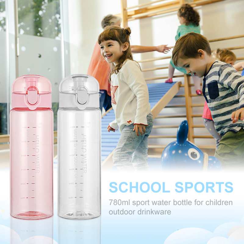780 ml, botella agua niños,botella de agua,botella de agua deportiva ,botellas para agua,para ciclismo al aire libre, útiles escolares para estudiantes,botellas de agua para el colegio