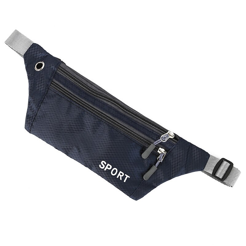Hjkl nylon löpar midjeväska fitness fanny packs mobiltelefon hållare ficka jogging sport camping vandring bälte vattenflaska väskor: I