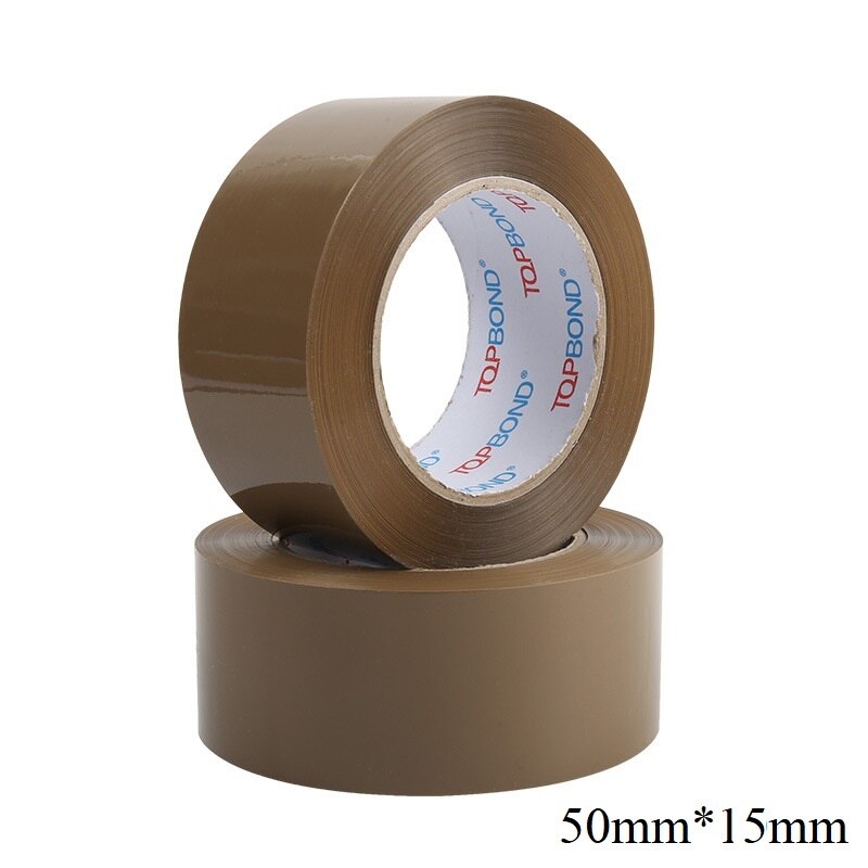 Coffee Adhesive Tape Noiseless Tape 50mm*15mm Silent Packing Tape Strong Viscosity Sealing Tape No Odor Adhesive Tapes