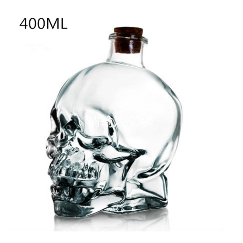 Nyår 1 stycke glas kork skalle flaska tätning vin lagring bubbla dispenser juice behållare halloween