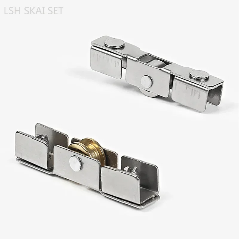 10Pcs Aluminum Alloy Window Pulley Sliding Door Window Wheel Glass Window Track Roller Furniture Hardware Accessories