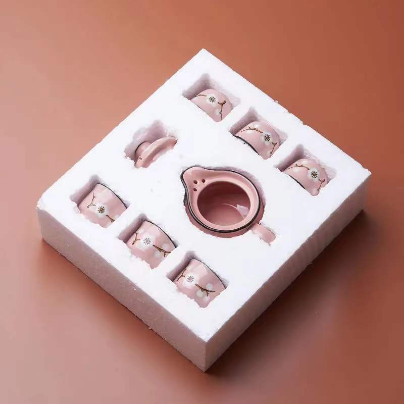 Luxury Chinese-style Tea Set Ceramic 7-piece Set Teapot Teacup Teapot Full Set of Ceramic Kung Fu Tea Set For Making Tea: 3