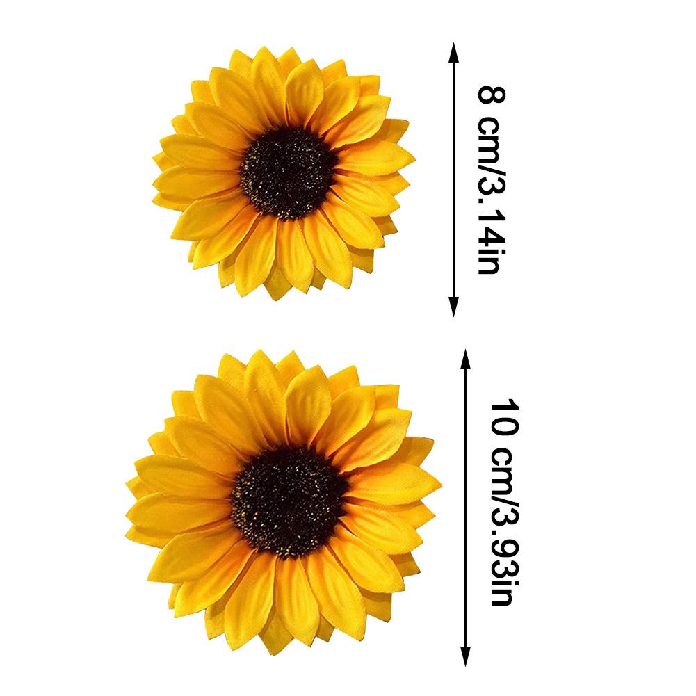 Épingles à cheveux tournesol jaune pour filles, pince à cheveux douce, pinces latérales, outils de coiffure, photo de voyage, accessoires pour cheveux bohèmes