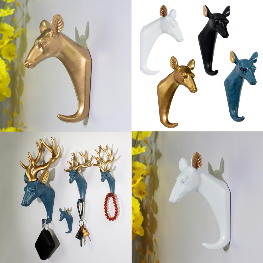 Wall Mounted Rack Hanger Holder Coat Hat Hook Storage Organizer Home Art Decor