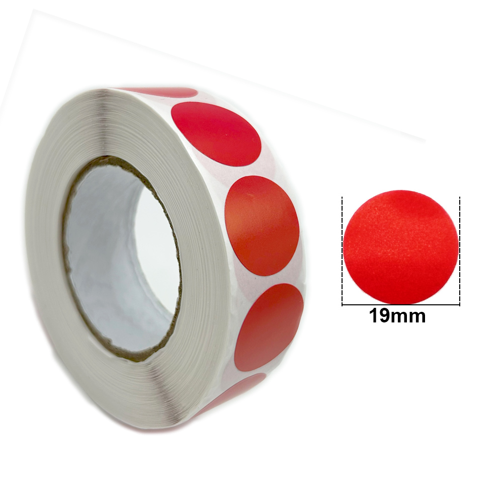 1000/Pcs tir pour cible 19mm noir/rouge cible plâtres tir cible plâtres autocollant Bullseye alésage tir accessoires: Rouge