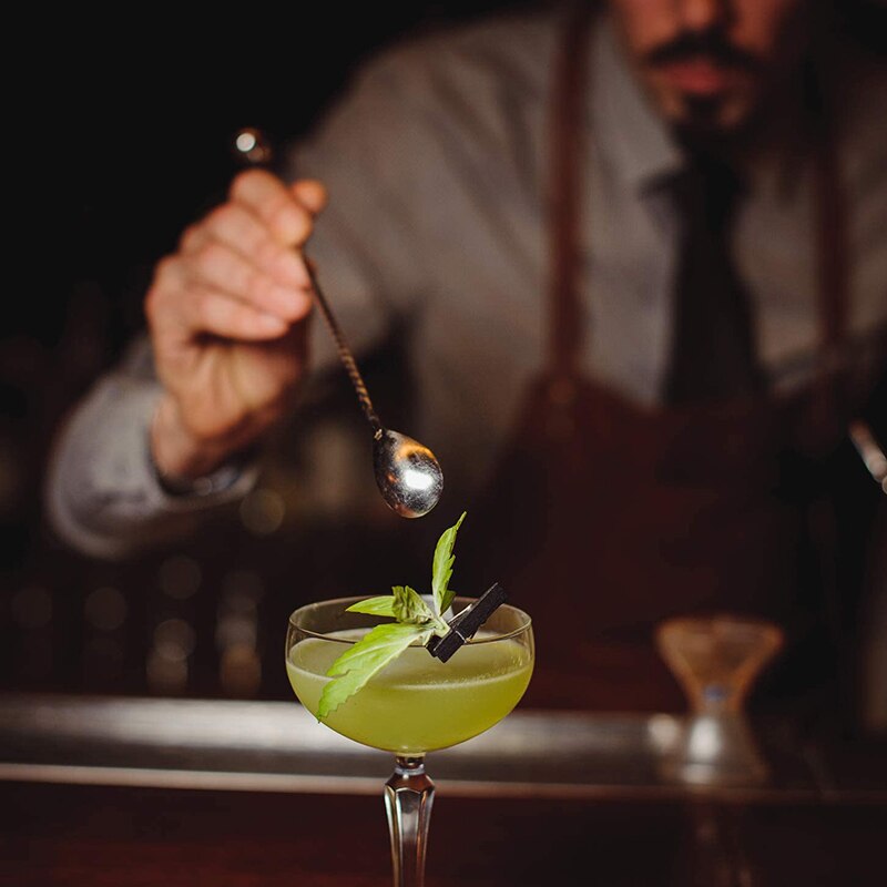 Cocktail shaker setti, ruostumattomasta teräksestä valmistettu cocktail-sekoitin, kaksoiscocktailjigger ja spiraalikuvioinen baaricocktail 3 kpl
