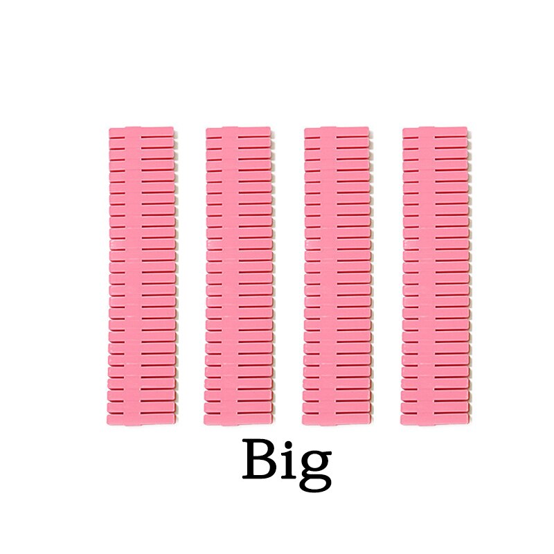 4pcs/lot Adjustable Drawer Separator Plastic DIY Divider Clapboard Household Space-saving Tool Underwear Socks Storage Organizer: Red2