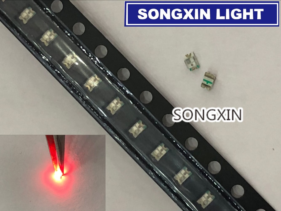 100pcs Blinking LED Diode SMD Diodos LEDs 0805 RED Flashing LED SMD Diodo 0805 SMD Blink LEDs Flash Blinklicht Diodes