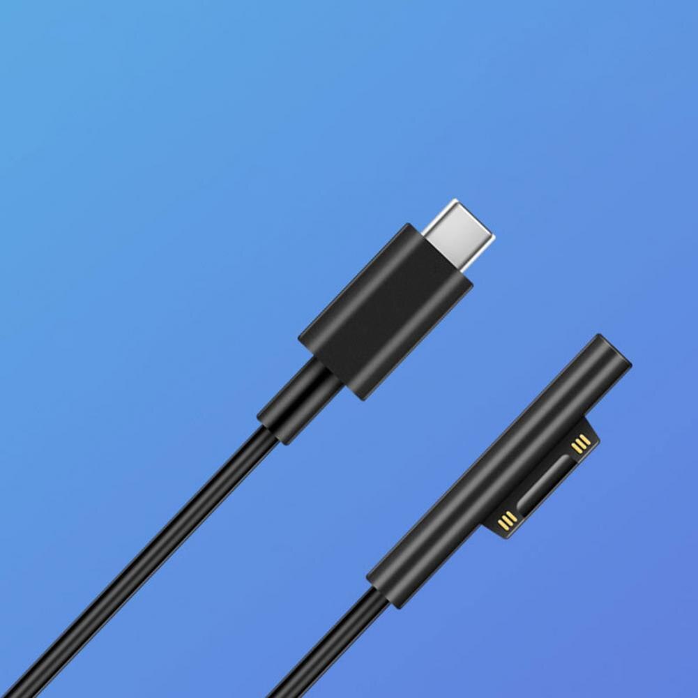 Cable de carga 3A tipo c 1/1.5/1.8m para ordenador portátil, cable de carga para Surface Pro 3/4/5/6