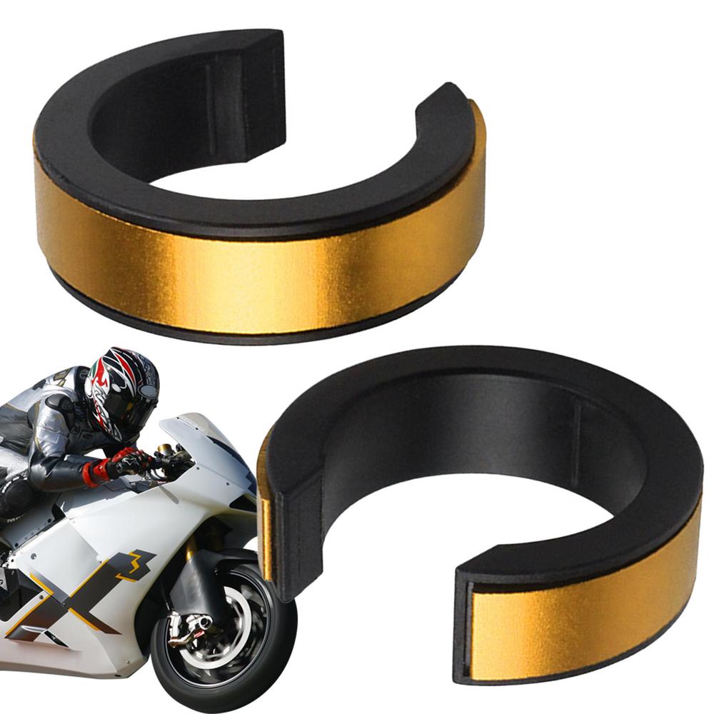 Front Fork Preload Rings 2X Front Shock Absorber Preload Ring 35mm Electric Vehicle Decorative Ring For Motorcycles: Gold