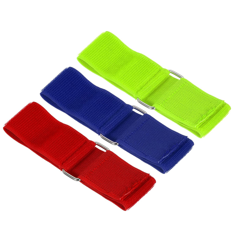 Cuerda elástica de 3 piezas para niños y adultos, bandas de carreras de tres patas, juegos de colaboración para el trabajo en equipo, actividades al aire libre: Verde