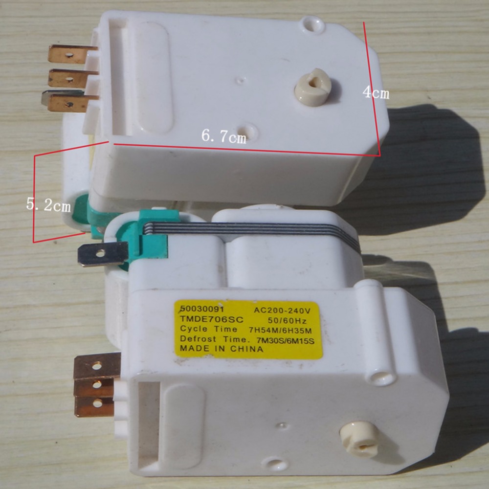 Temporizador de refrigerador refrigerado por aire Original/temporizador de descongelación refrigerado por aire/interruptor de control del temporizador/piezas de accesorio para refrigerador TMDE706SC