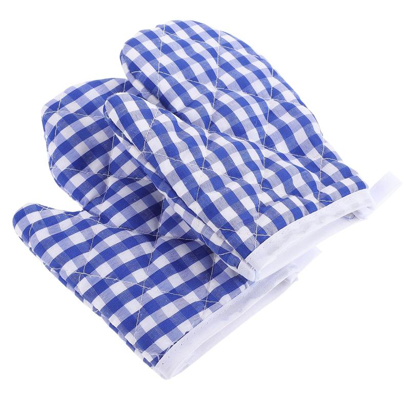 Guantes de cocina resistentes al calor para niños, manoplas de poliéster para microondas, 2 piezas