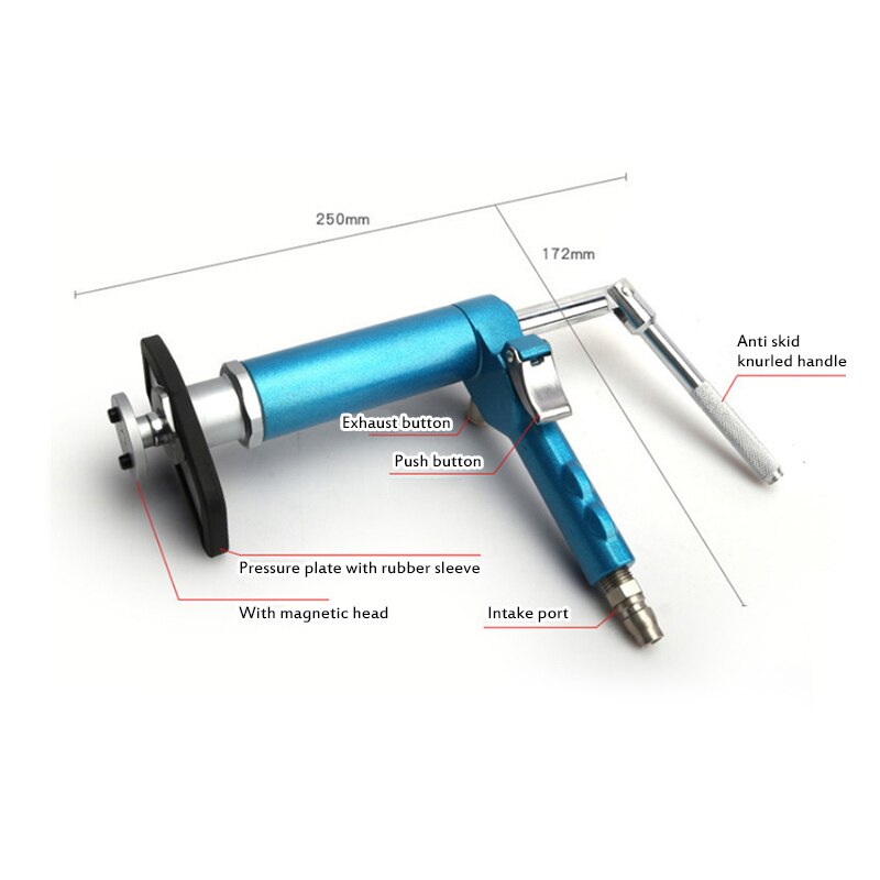 Bil pneumatisk bremsecaliper automatisk pneumatisk luft bak skivebremse caliper vind tilbake serviceverktøy bremsepumpe regulator bremse slave