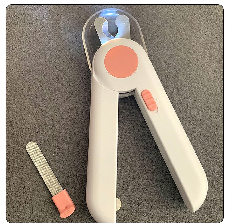 Tijeras profesionales para cortar uñas de mascotas, cortador de garras para dedos de gato y perro, cortador de uñas con luz LED para animales