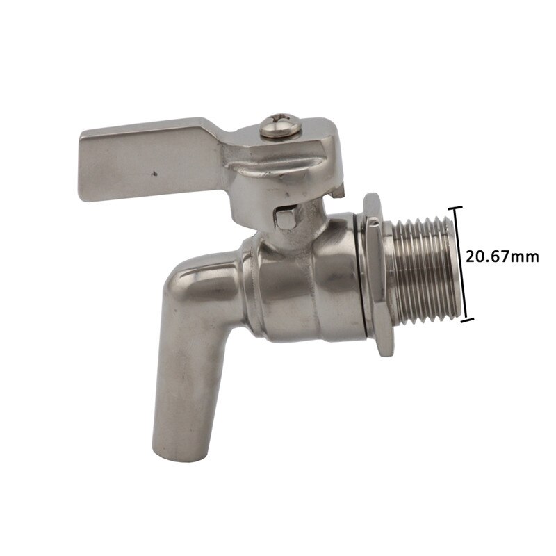1/2" Stainless Steel Beer Tap Faucet 200PSI For HomeBrew Beer Dispenser Tap Barrel Wine Beverage Juice Spigot Drink Kegs
