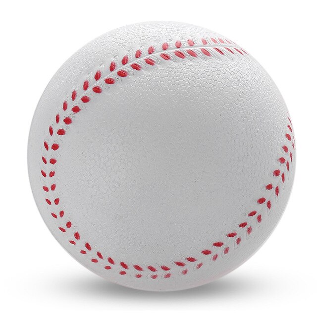 2.5inch Soft Sponge Outdoor Sport Practice Trainning Base Ball Child BaseBall Softball Universal 6.3cm Standard Ball For Practic: White