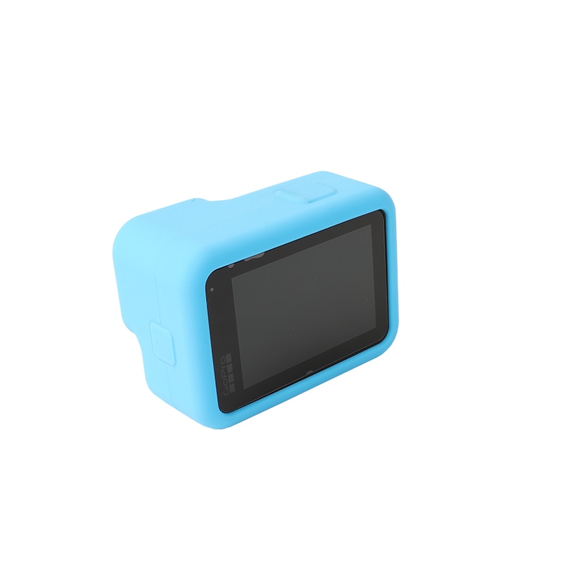 Beskyttelsesetui til gopro helt 9 svart, silikon gummi tilfelle beskyttelsesdeksel + snor + linsedeksel til gå pro 9 camra tilbehør