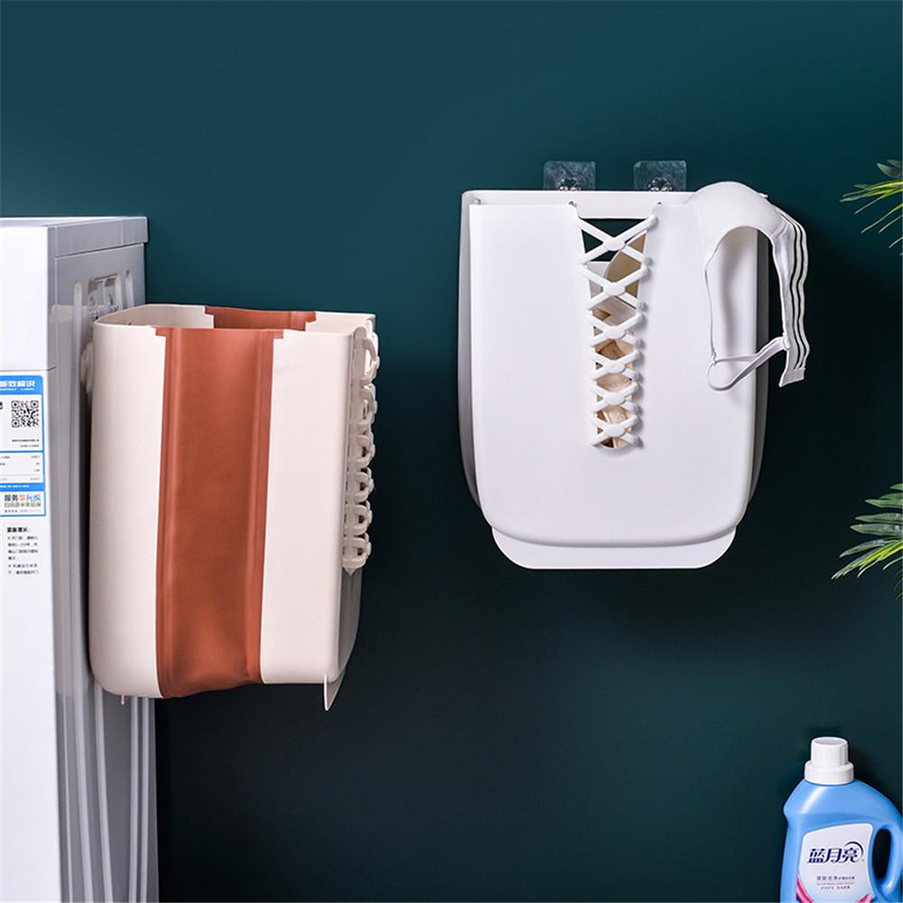 Naścienny kosz na pranie składane kosze robić przechowywania ubrania plastikowe przenośne pudełko wykończeniowe łazienka kosz na pranie