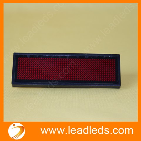 RED LED Name Badge Tag Programmable Sign Moving LED Message Display