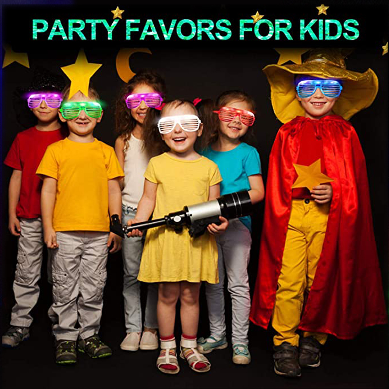 10/20/30/50 Pcs Glow in the Dark Led Glasses Light Up Sunglasses Party Favors Glow Glasses Adults Party Supplies