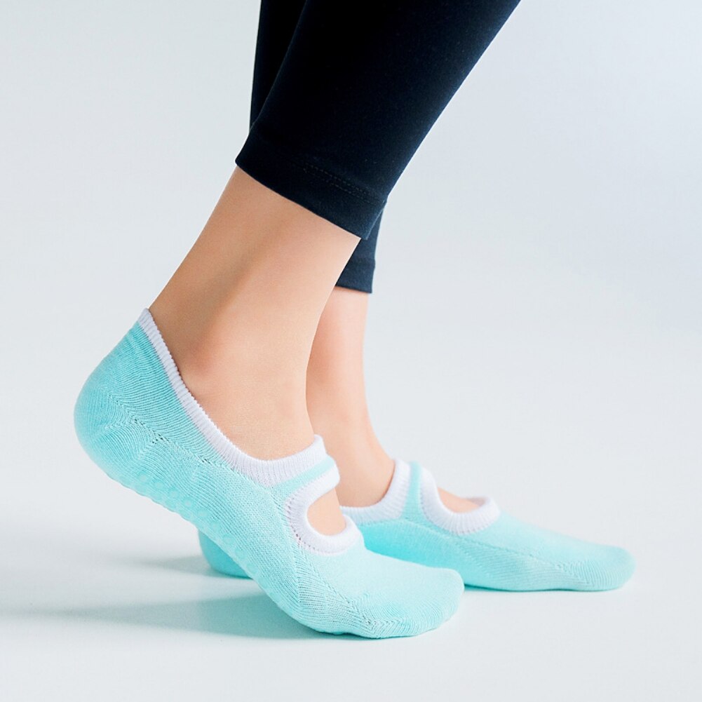 Damen-yogasocken, rutschfest, schnelltrocknend, pilates- und ballettsocken in übergrößen, guter halt, baumwollsocken
