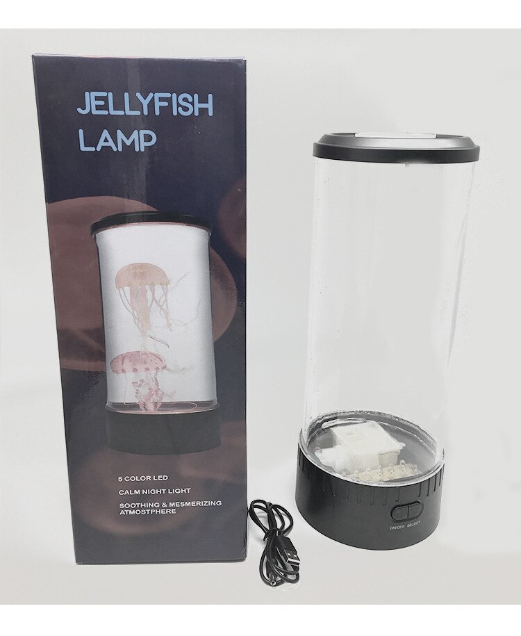 LED Jellyfish Lamp USB/Remote Night Light Color Changing Jellyfish Tank Aquarium Kids Relaxing Mood Fantasy Jellyfish Lamp